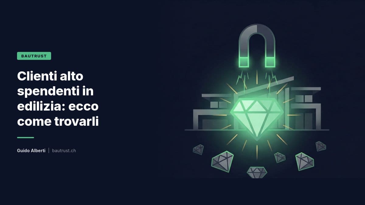 Clienti alto spendenti in edilizia: ecco come trovarli