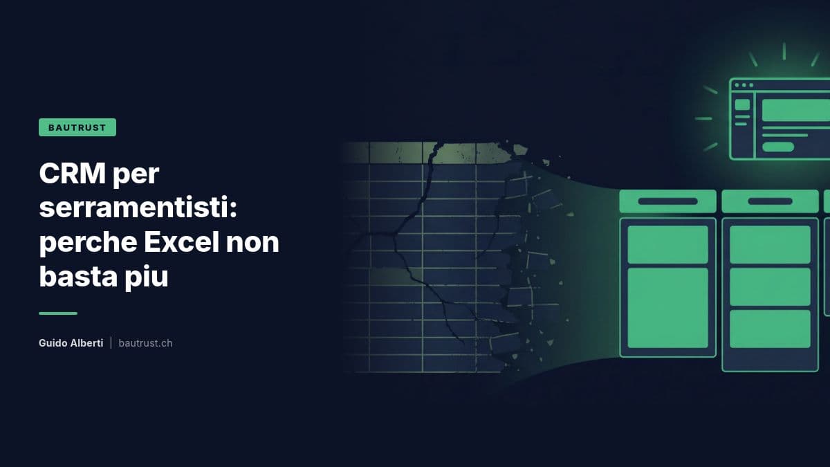 CRM per serramentisti: perché Excel non basta più