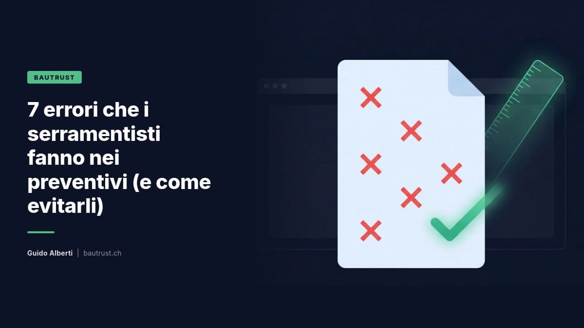 7 errori che i serramentisti fanno nei preventivi (e come evitarli)